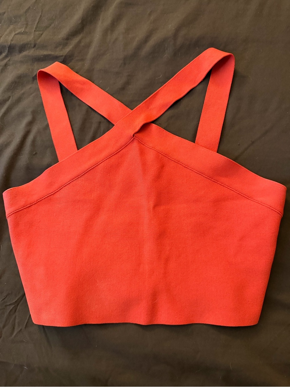 BCBGMaxAzria Red Cross-Back Bandeau